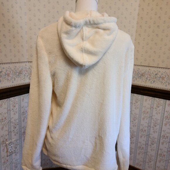 LAURA SCOTT WOMENS' WINTER WHITE CELCIUS LOUNGE JACKET L/G - Picture 4 of 7